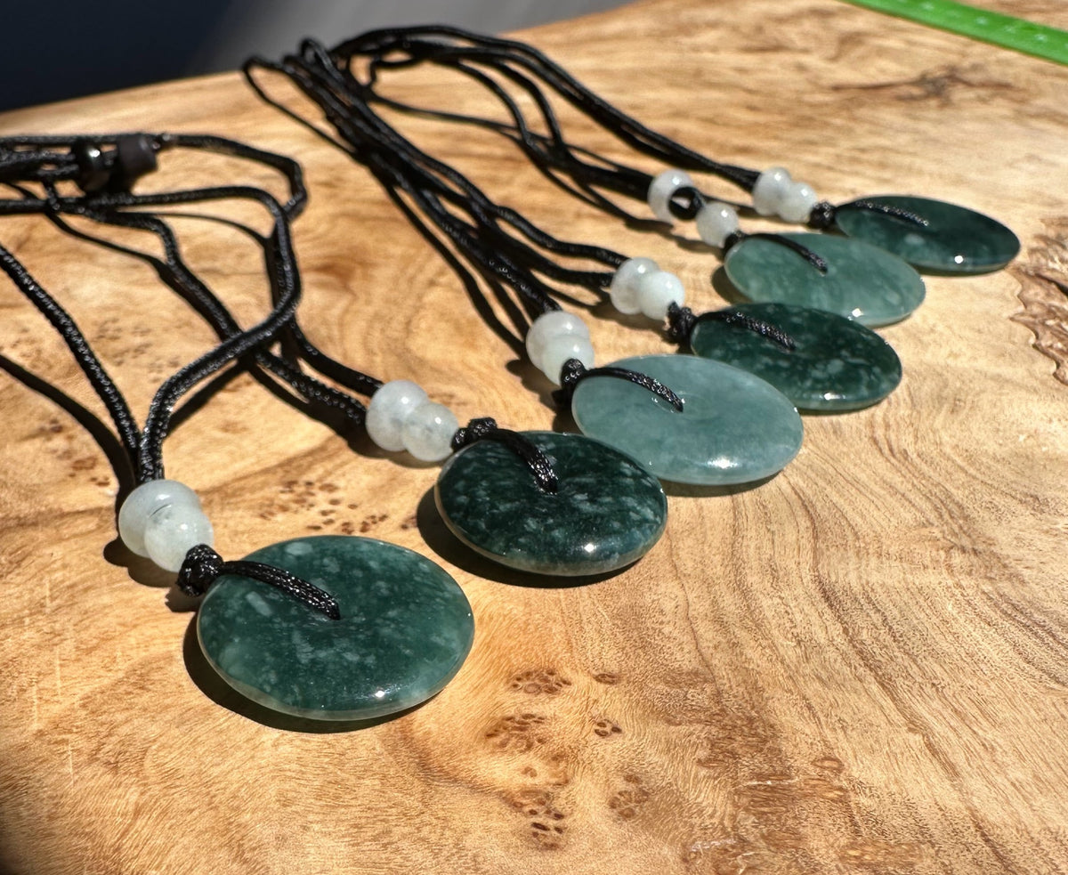 Guatemalan Jadeite PI(donut) Pendant Assorted Sizes - Sold Individually