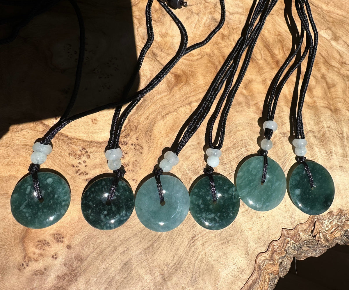 Guatemalan Jadeite PI(donut) Pendant Assorted Sizes - Sold Individually