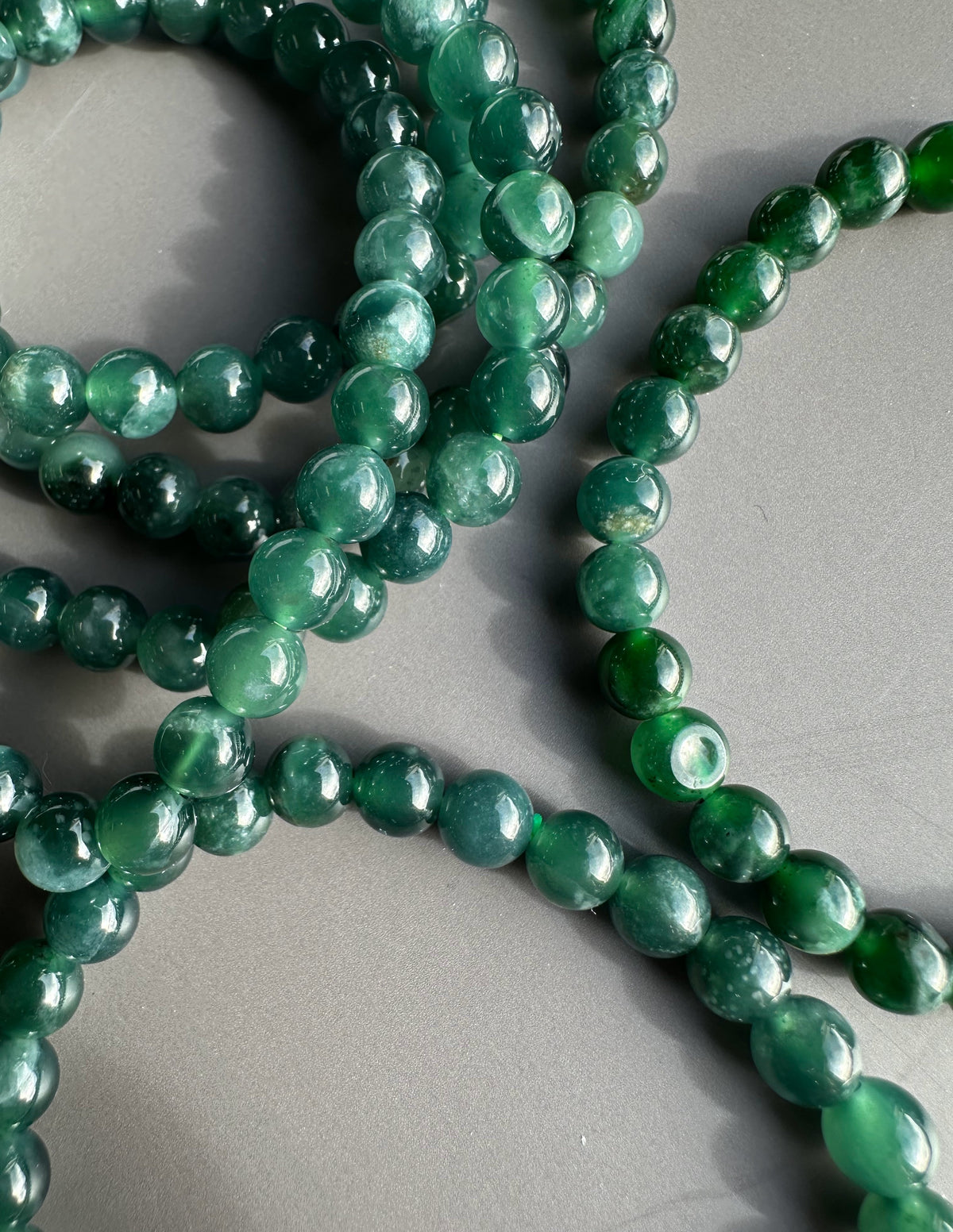 Guatemalan Jadeite Bead Bracelet - 6mm