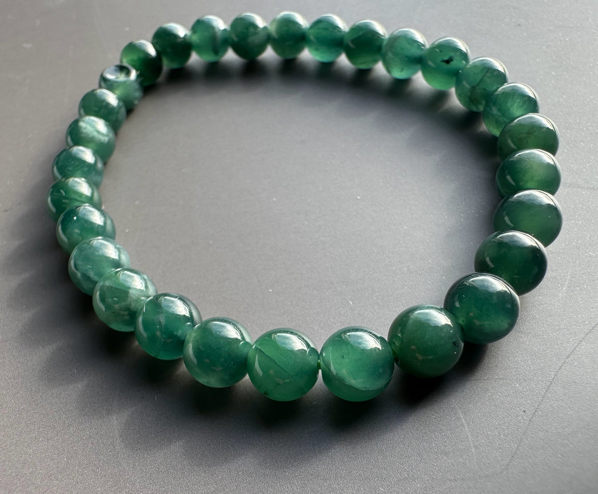 Guatemalan Jadeite Bead Bracelet - 6mm