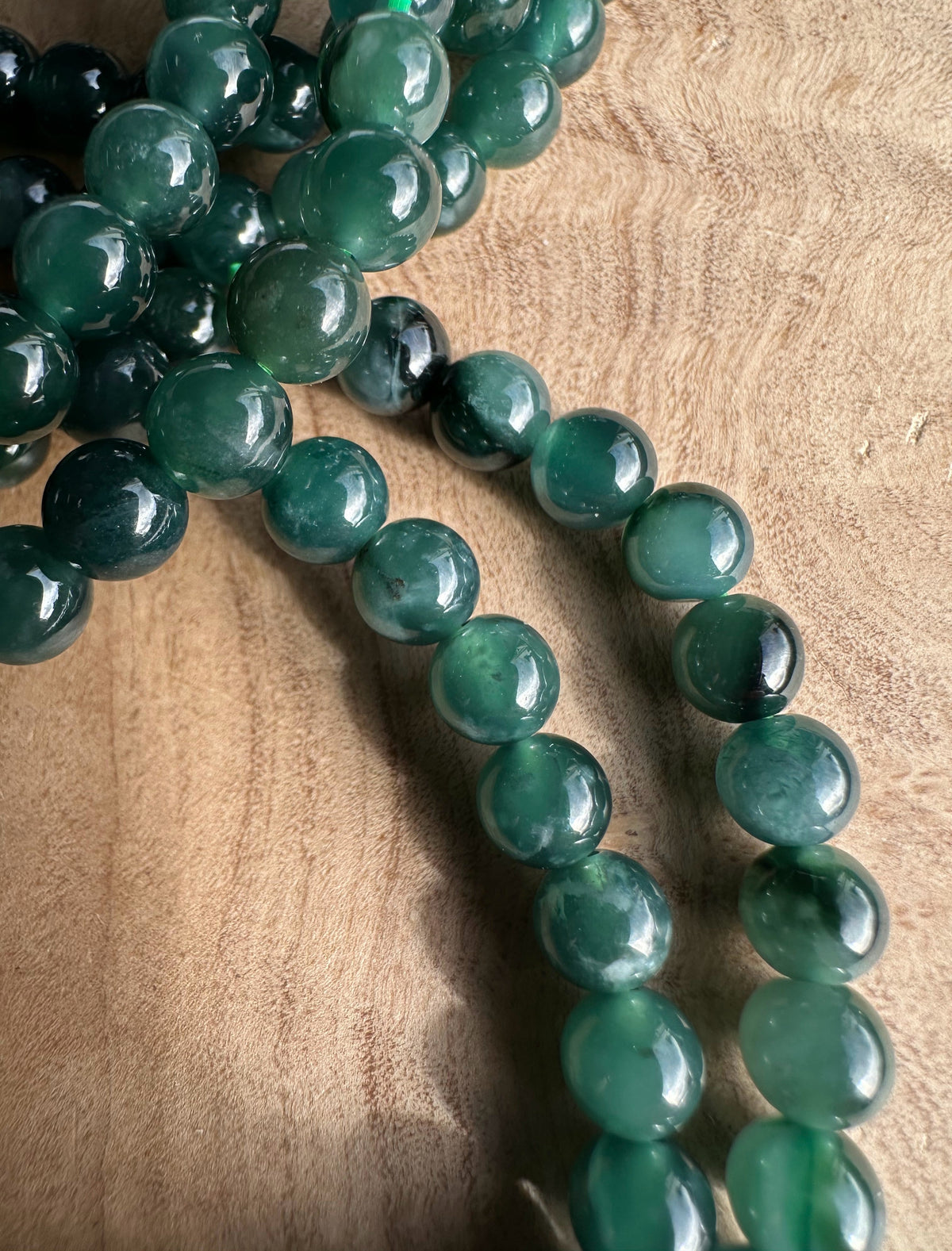 Guatemalan Jadeite Bead Bracelet - 6mm